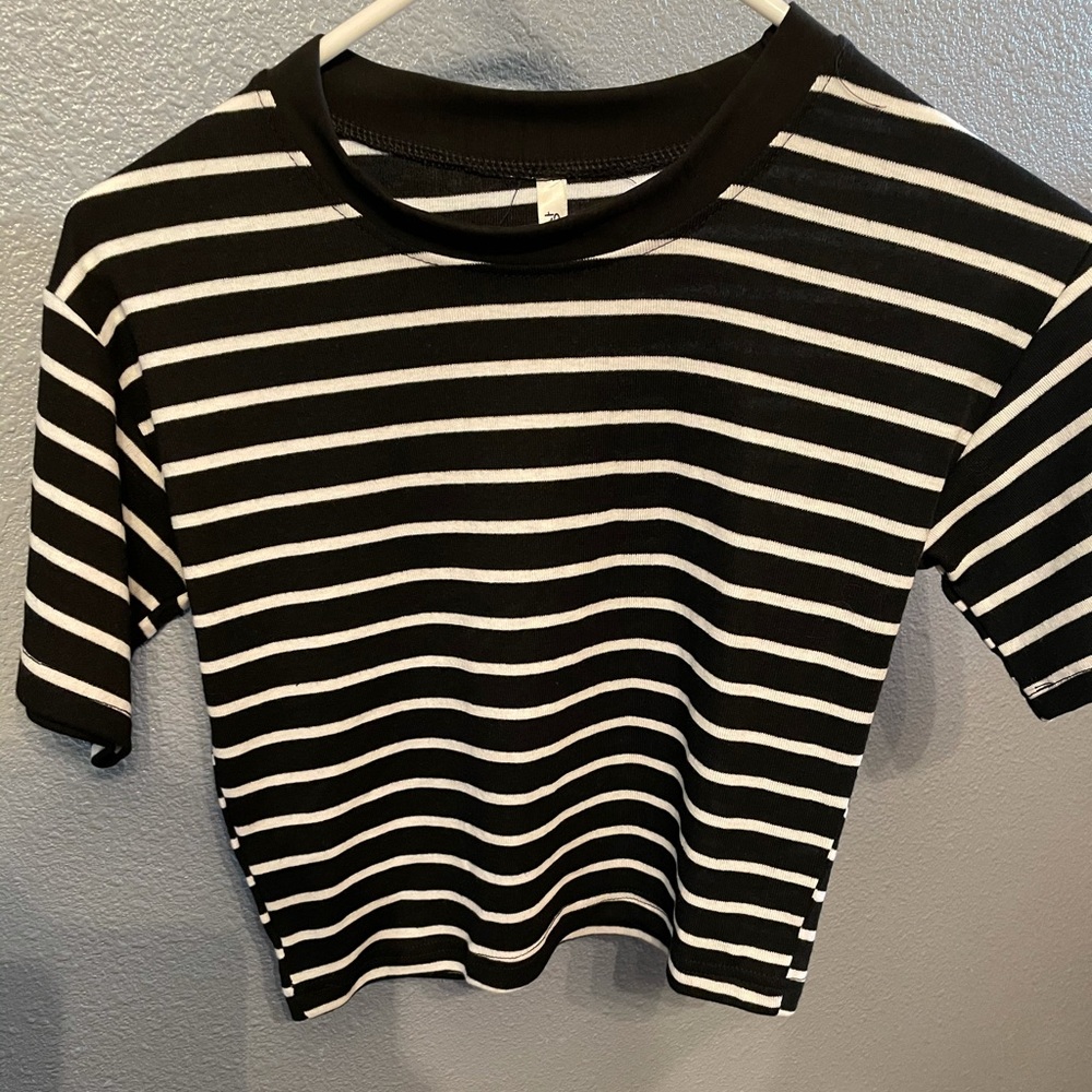 Striped crop top